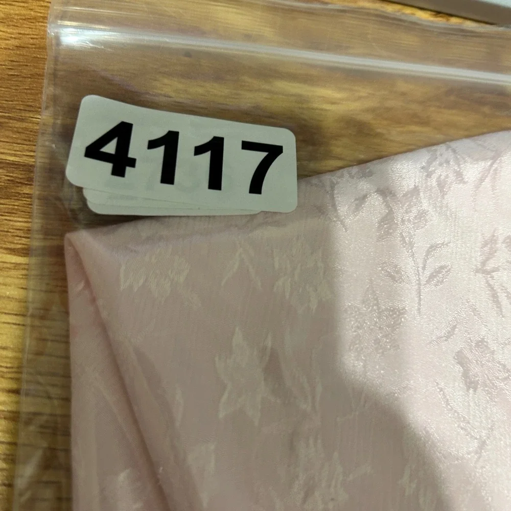 Cacique Lingerie Chemise L Pink Jacquard Floral Slip Dress Coquette‎ Boudoir